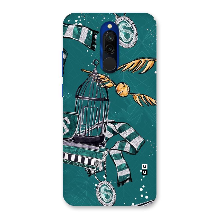 Green Scarf Back Case for Redmi 8