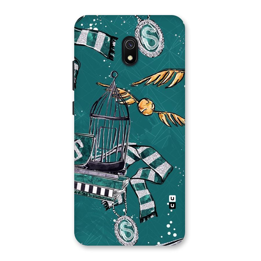 Green Scarf Back Case for Redmi 8A