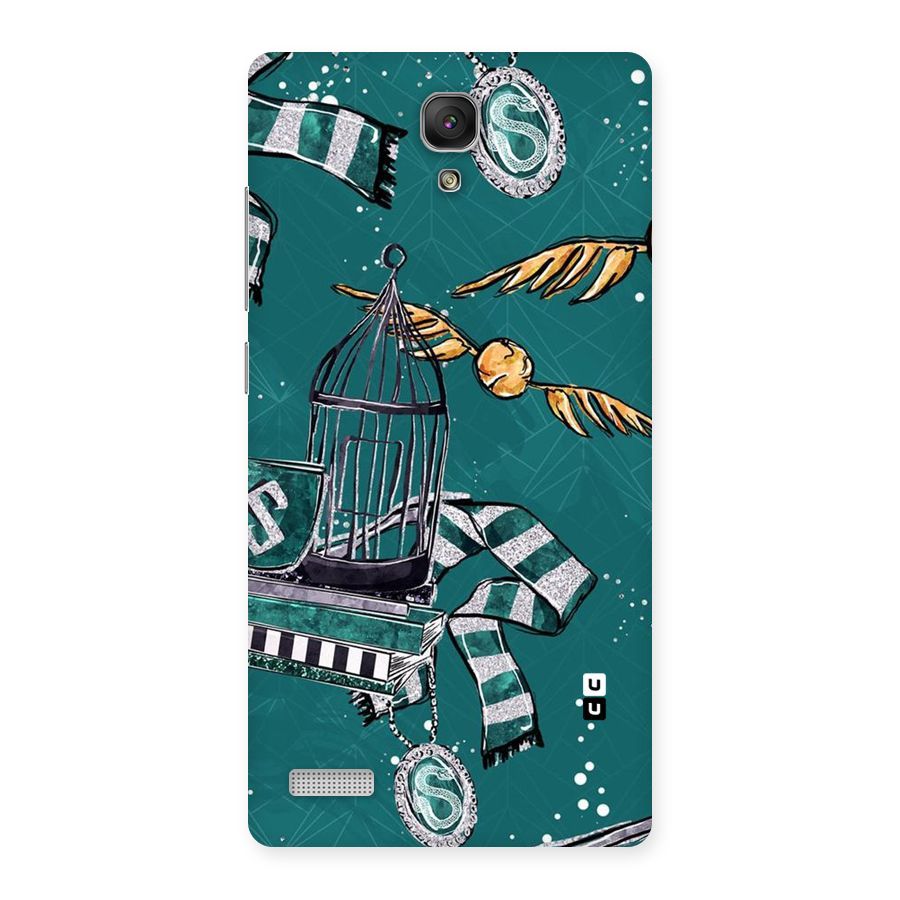 Green Scarf Back Case for Redmi Note