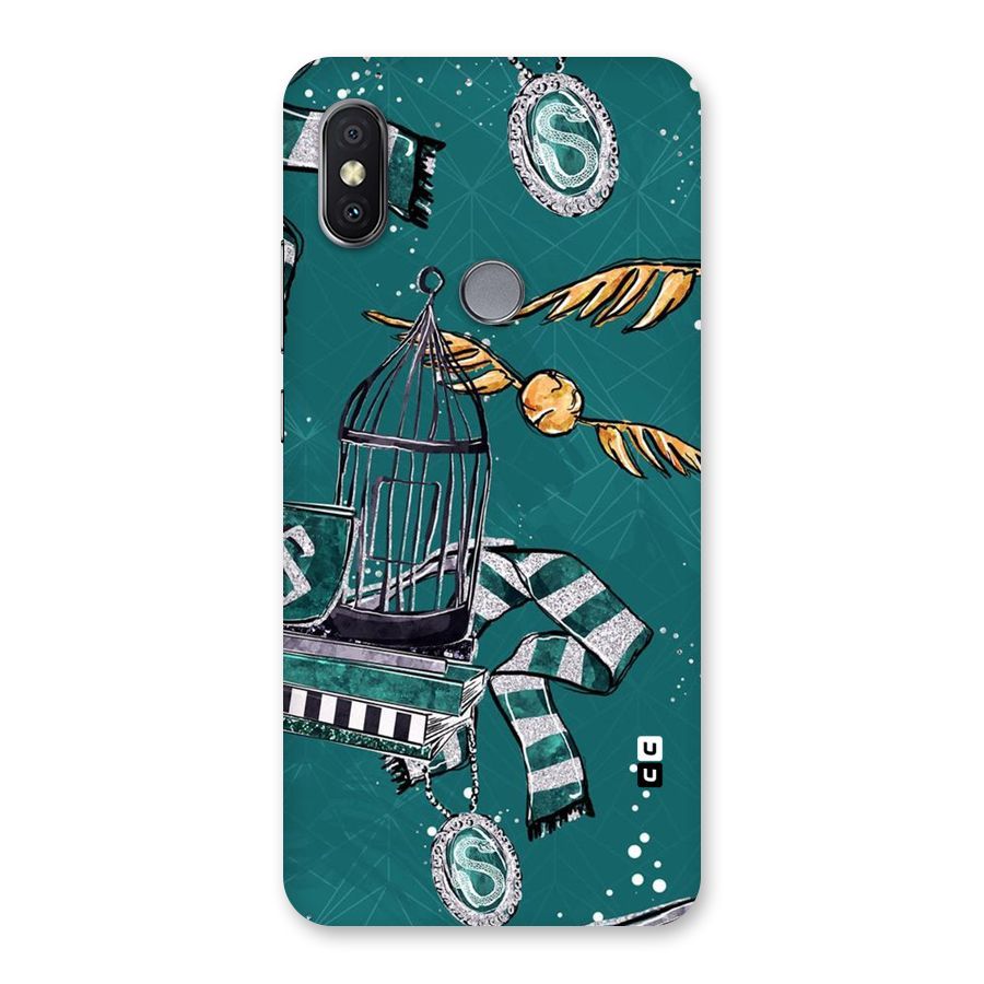 Green Scarf Back Case for Redmi Y2