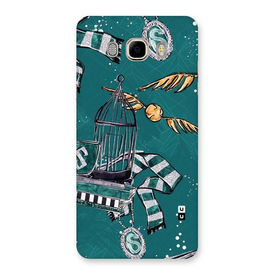 Green Scarf Back Case for Samsung Galaxy J7 2016