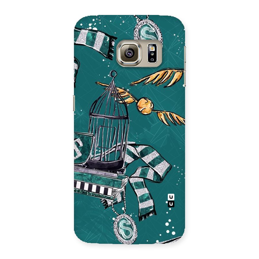 Green Scarf Back Case for Samsung Galaxy S6 Edge