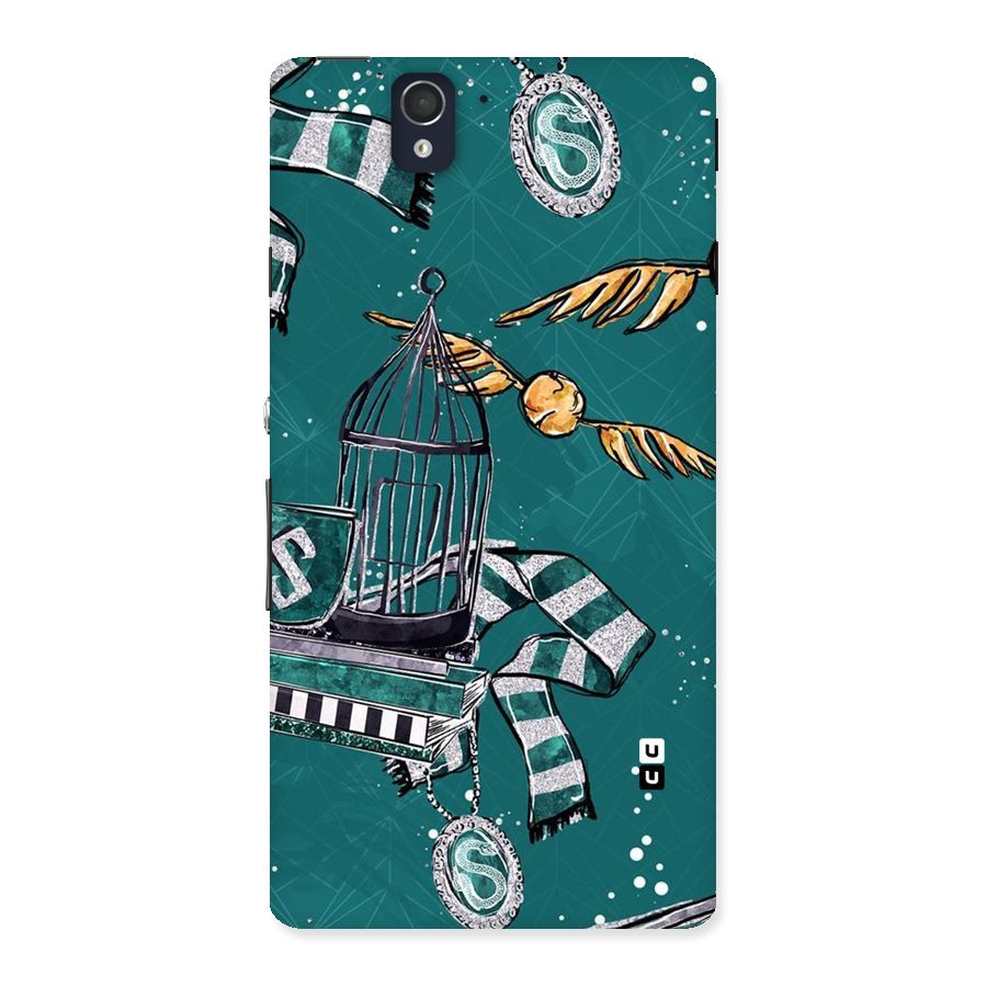 Green Scarf Back Case for Sony Xperia Z
