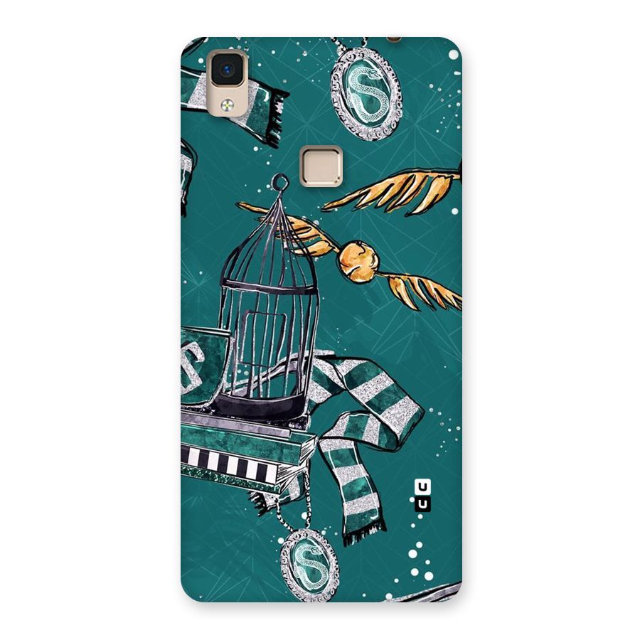 Green Scarf Back Case for V3 Max
