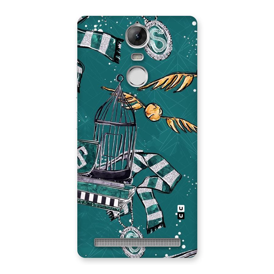 Green Scarf Back Case for Vibe K5 Note