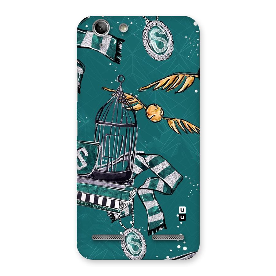 Green Scarf Back Case for Vibe K5 Plus