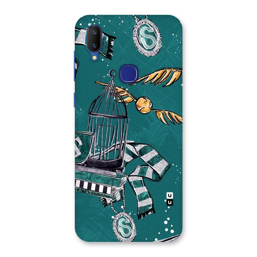 Green Scarf Back Case for Vivo V11