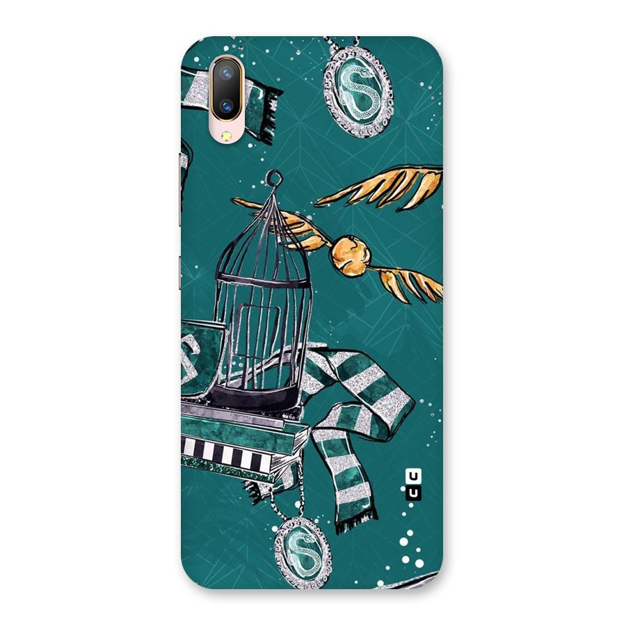 Green Scarf Back Case for Vivo V11 Pro