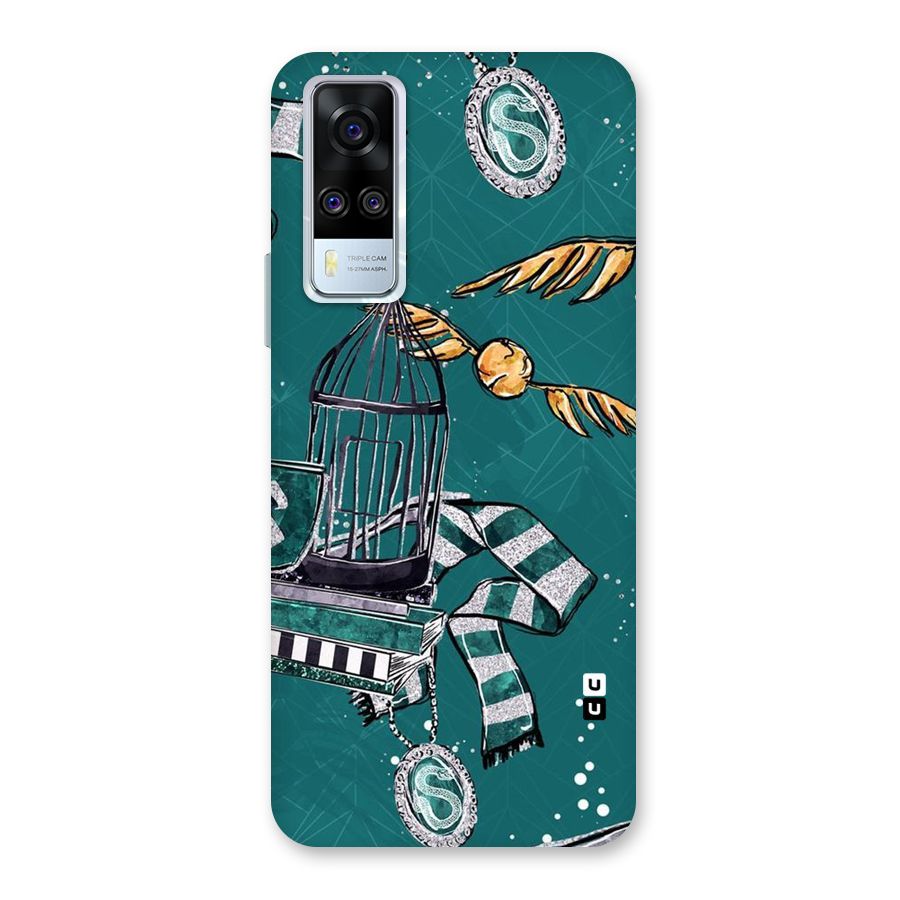 Green Scarf Back Case for Vivo Y31