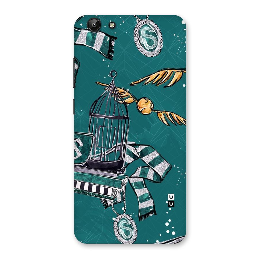 Green Scarf Back Case for Vivo Y69