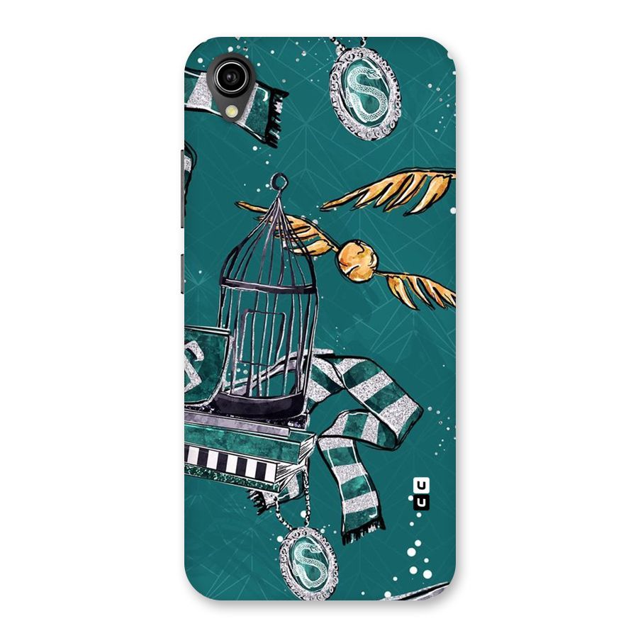 Green Scarf Back Case for Vivo Y90
