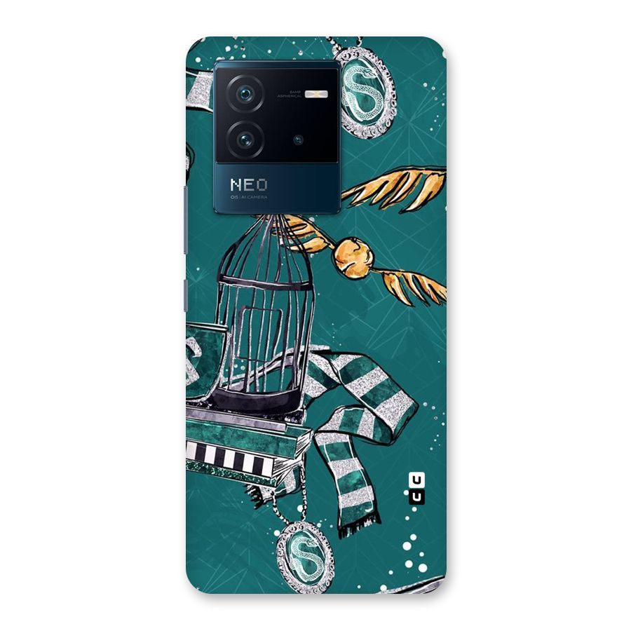 Green Scarf Back Case for Vivo iQOO Neo 6 5G