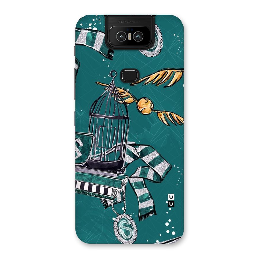 Green Scarf Back Case for Zenfone 6z