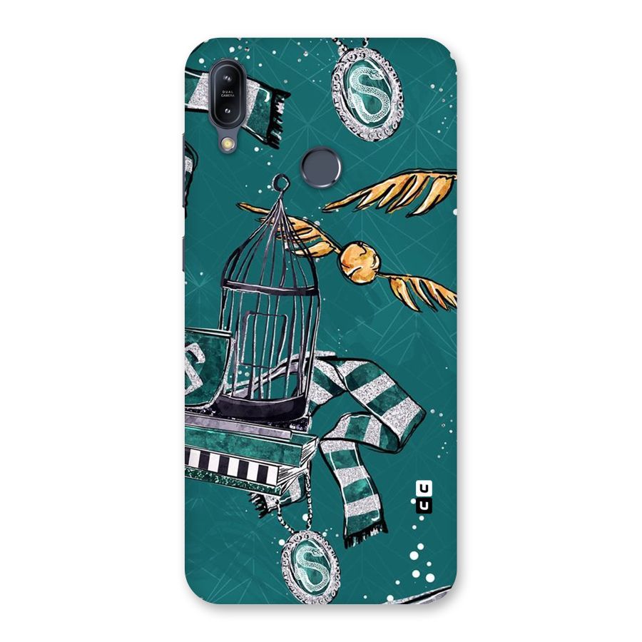 Green Scarf Back Case for Zenfone Max M2
