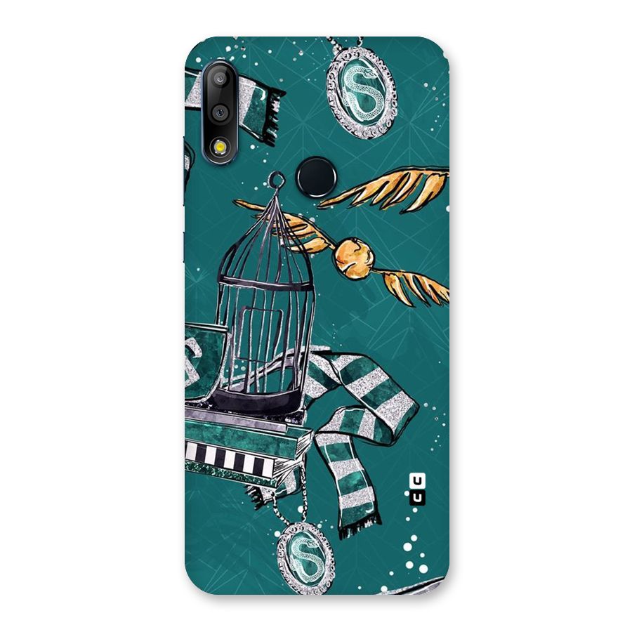 Green Scarf Back Case for Zenfone Max Pro M2