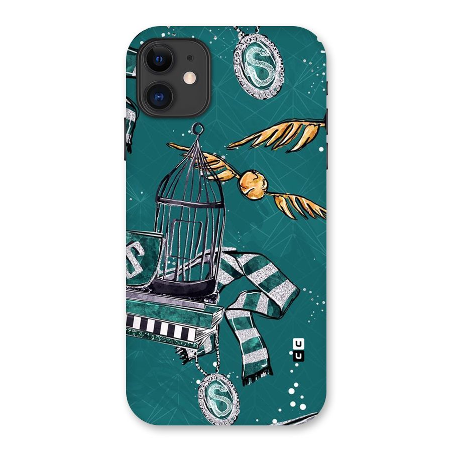 Green Scarf Back Case for iPhone 11