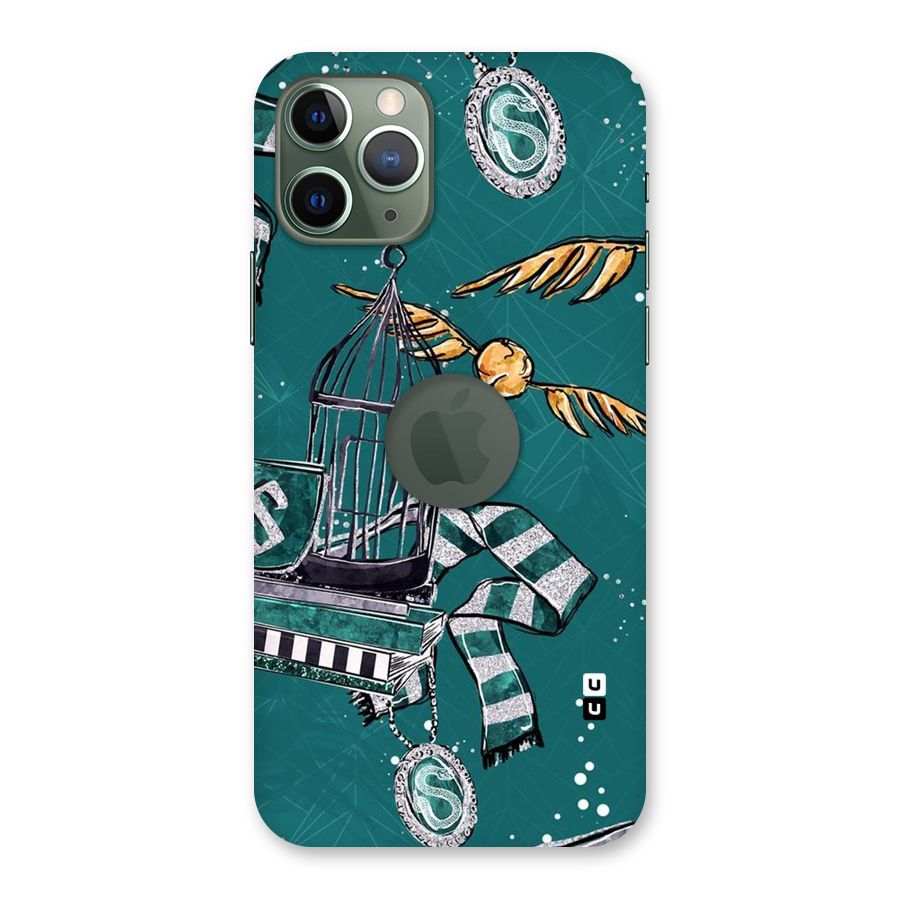 Green Scarf Back Case for iPhone 11 Pro Logo  Cut