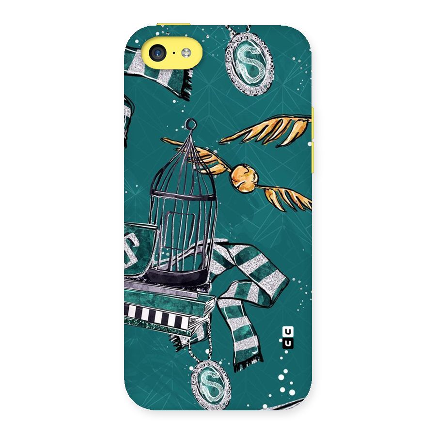 Green Scarf Back Case for iPhone 5C