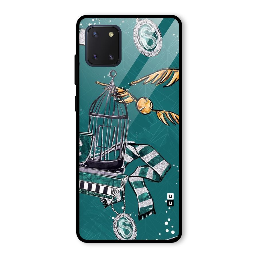 Green Scarf Glass Back Case for Galaxy Note 10 Lite