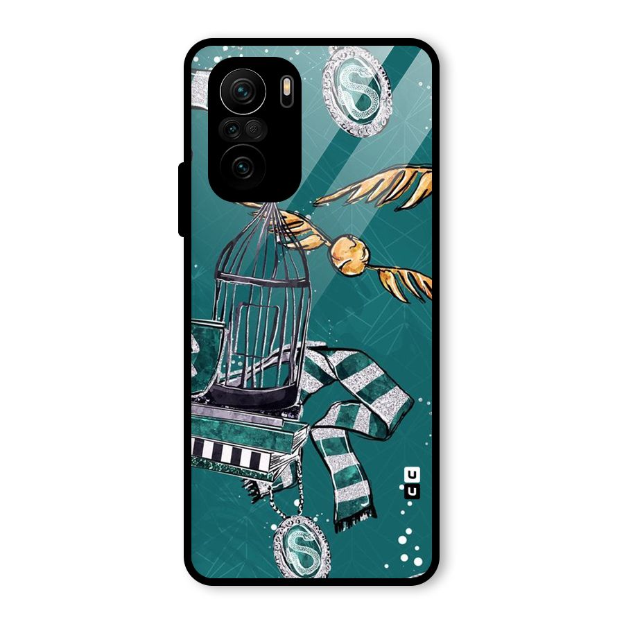 Green Scarf Glass Back Case for Mi 11X Pro