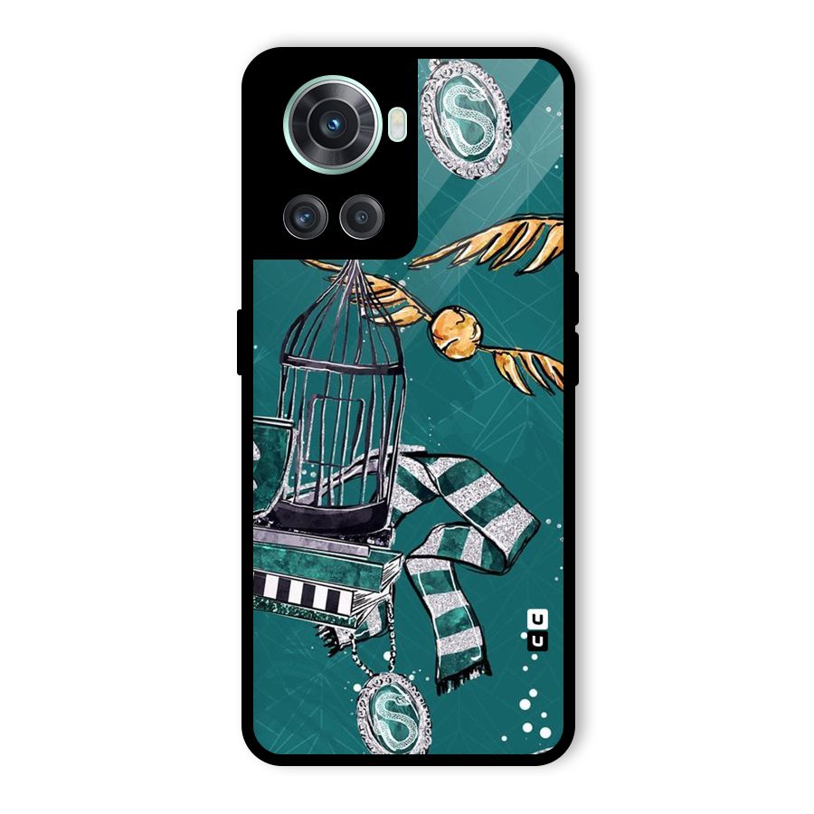Green Scarf Glass Back Case for OnePlus 10R