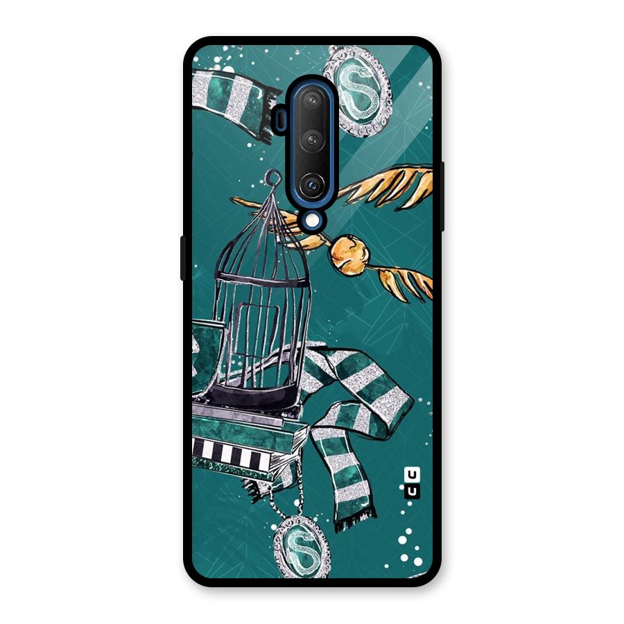 Green Scarf Glass Back Case for OnePlus 7T Pro