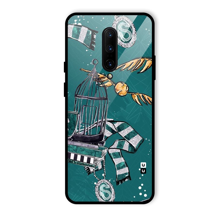 Green Scarf Glass Back Case for OnePlus 7 Pro