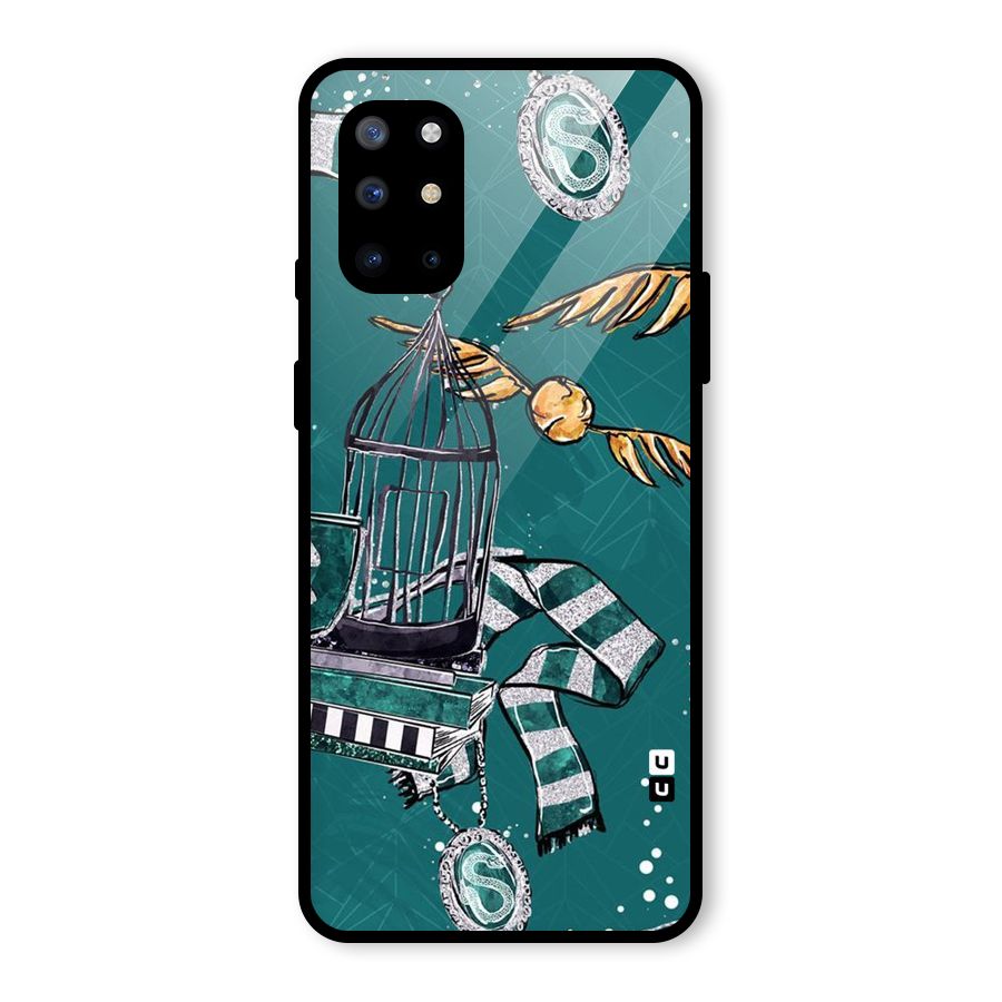 Green Scarf Glass Back Case for OnePlus 8T