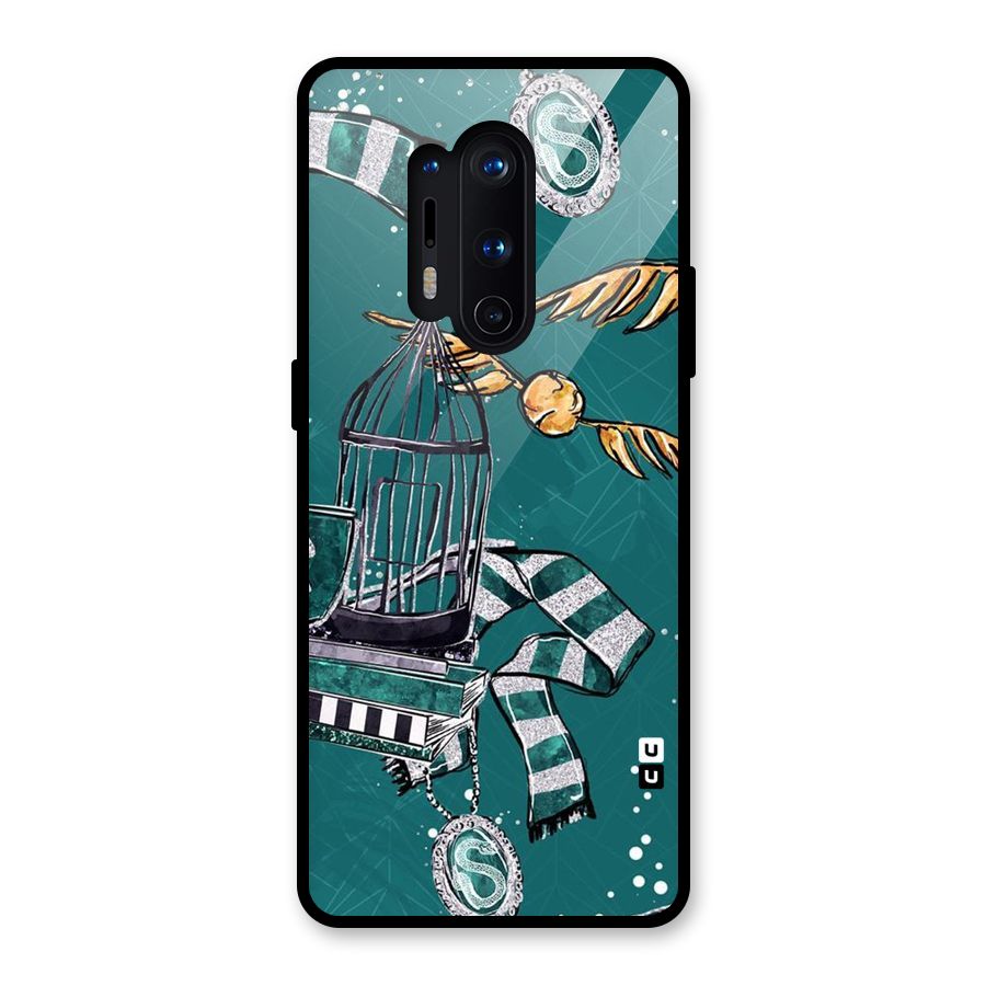 Green Scarf Glass Back Case for OnePlus 8 Pro