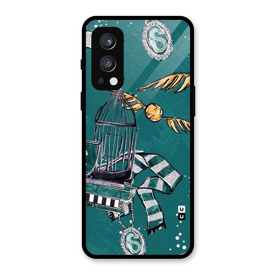 Green Scarf Glass Back Case for OnePlus Nord 2 5G