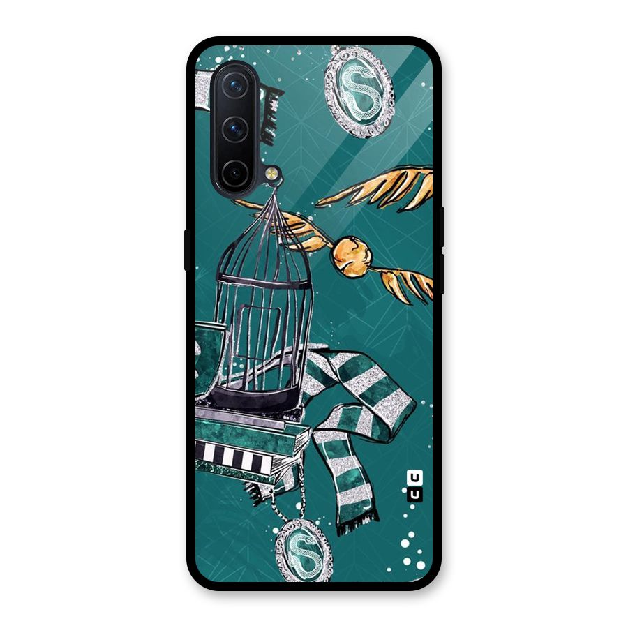 Green Scarf Glass Back Case for OnePlus Nord CE 5G