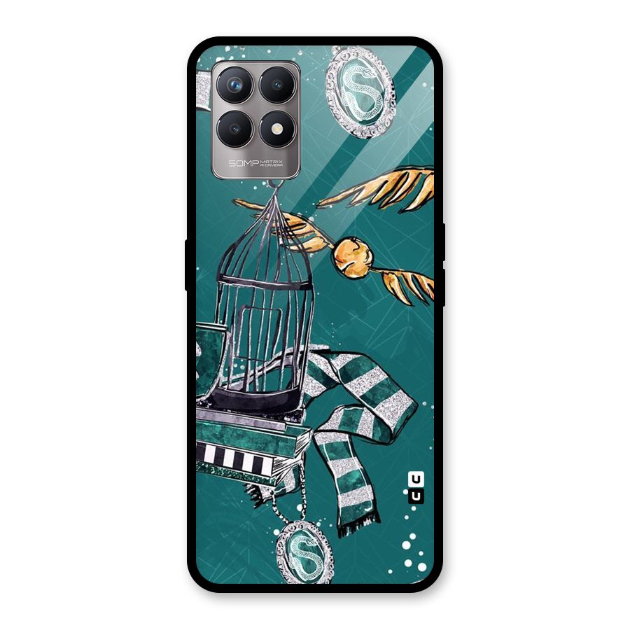 Green Scarf Glass Back Case for Realme Narzo 50