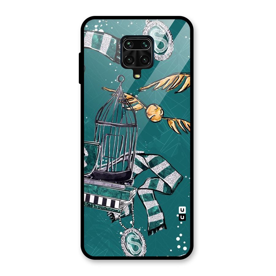 Green Scarf Glass Back Case for Redmi Note 10 Lite