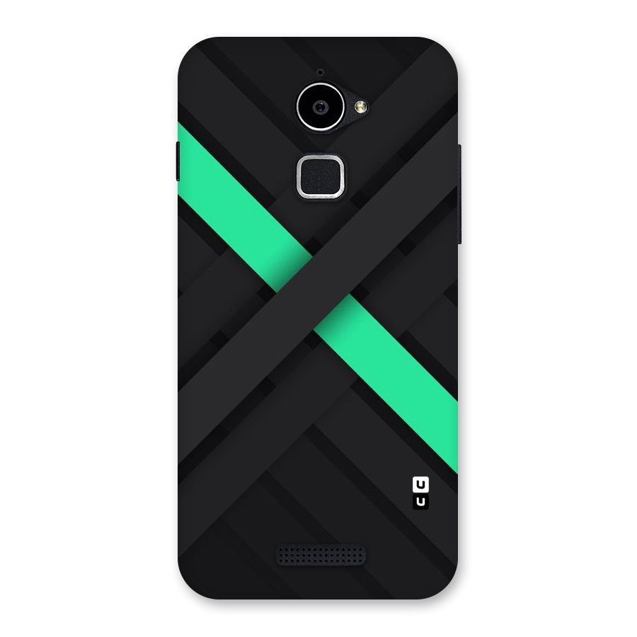 Green Stripe Diagonal Back Case for Coolpad Note 3 Lite