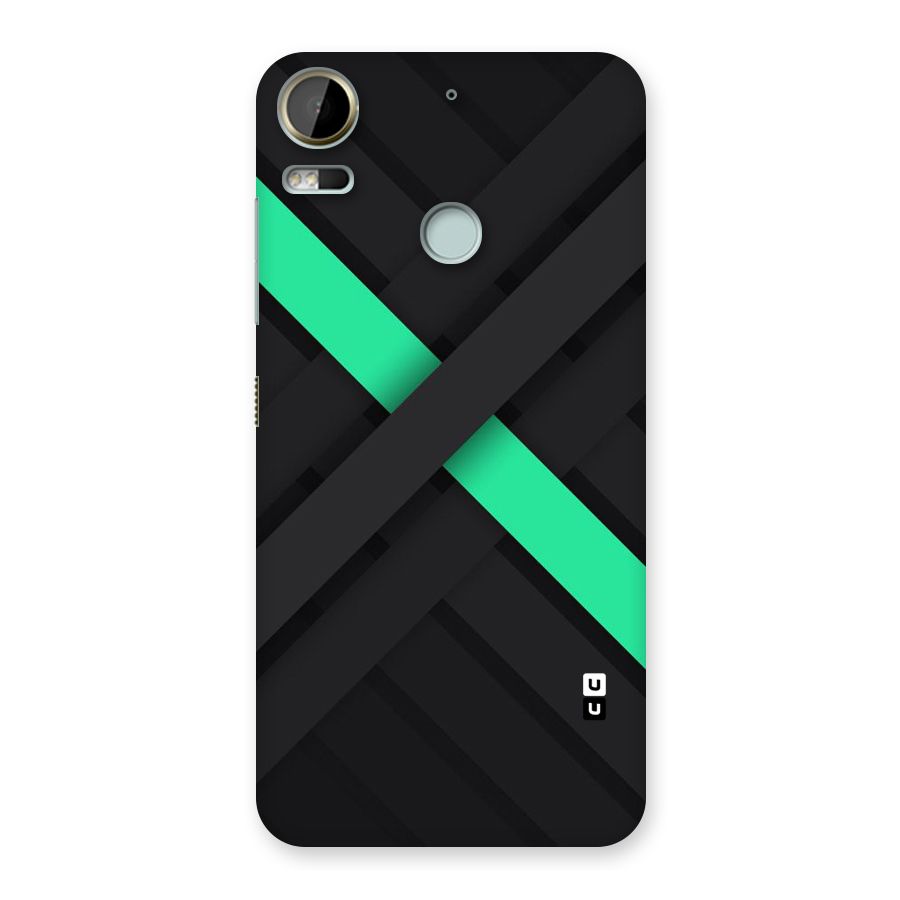 Green Stripe Diagonal Back Case for Desire 10 Pro