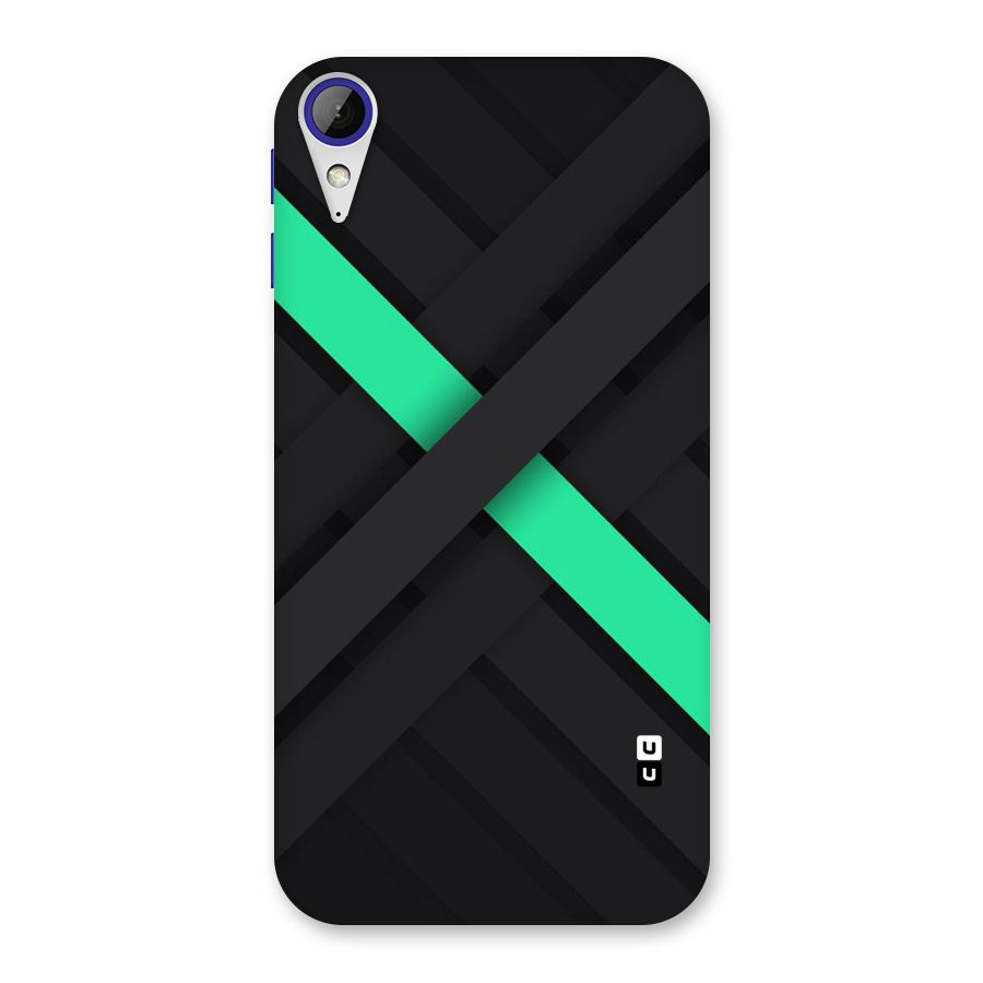 Green Stripe Diagonal Back Case for Desire 830