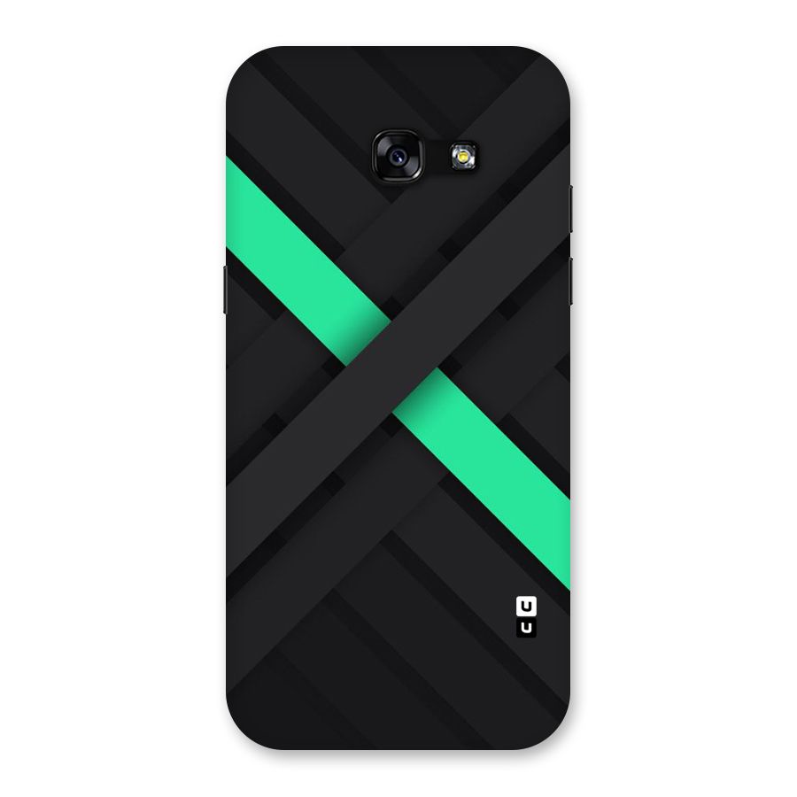 Green Stripe Diagonal Back Case for Galaxy A5 2017