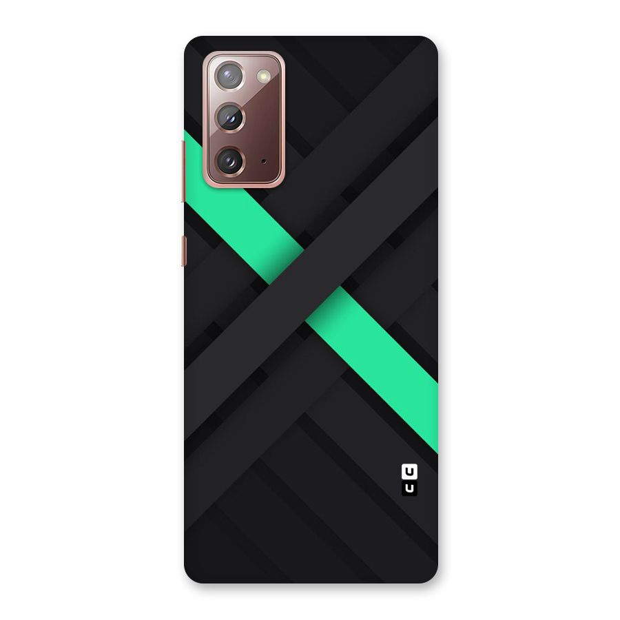 Green Stripe Diagonal Back Case for Galaxy Note 20