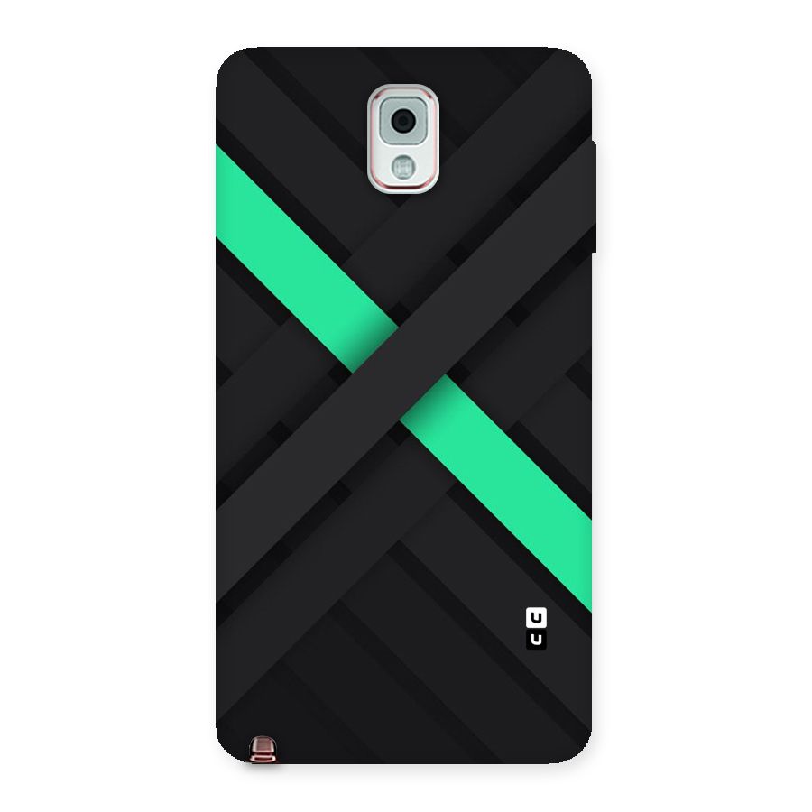 Green Stripe Diagonal Back Case for Galaxy Note 3