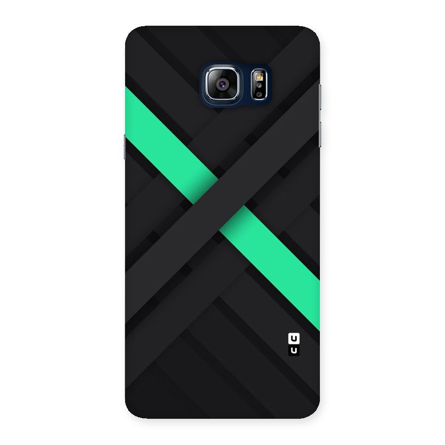 Green Stripe Diagonal Back Case for Galaxy Note 5