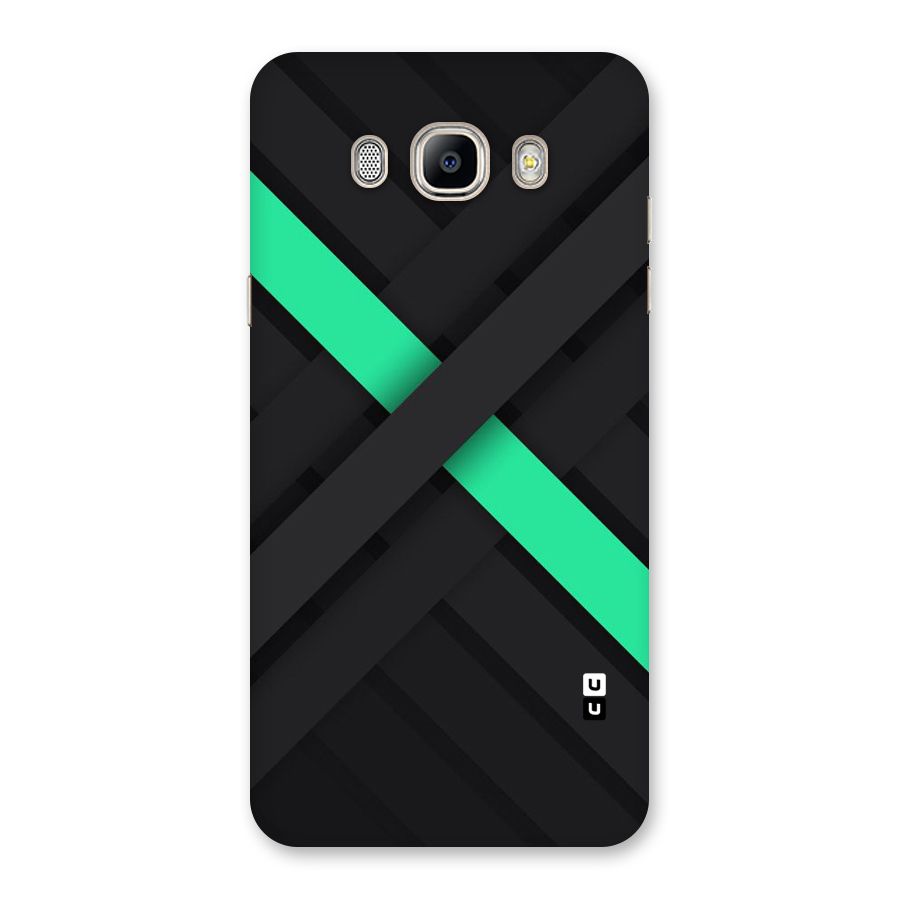Green Stripe Diagonal Back Case for Galaxy On8
