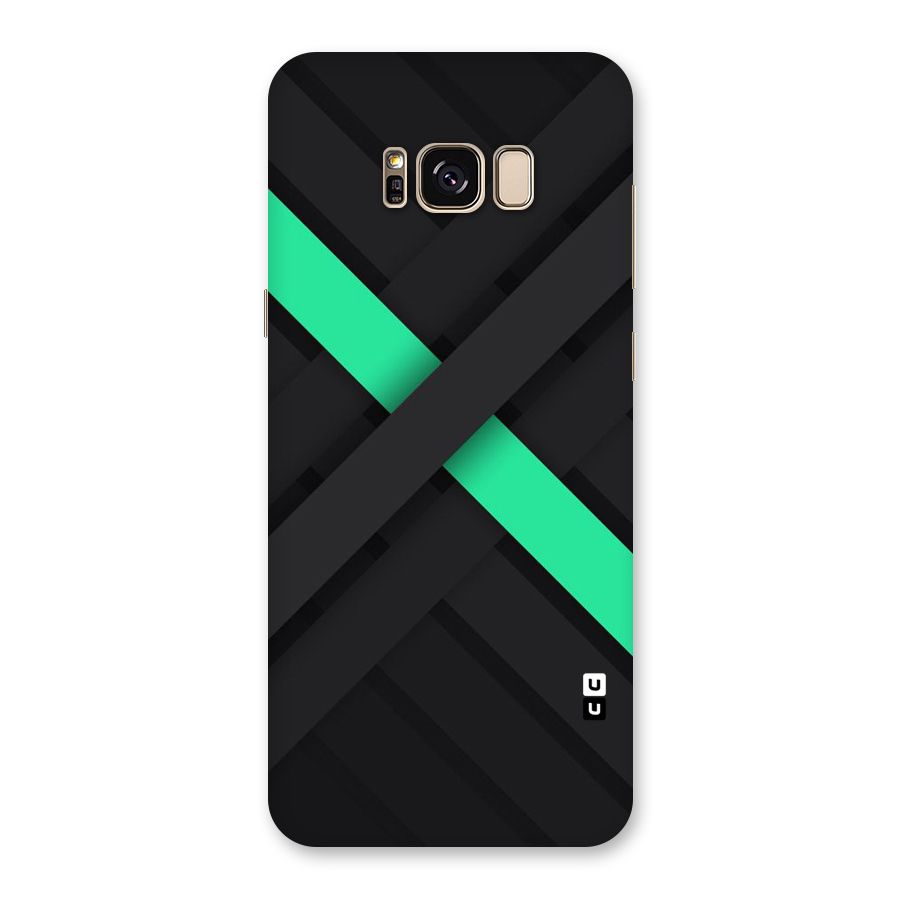 Green Stripe Diagonal Back Case for Galaxy S8 Plus