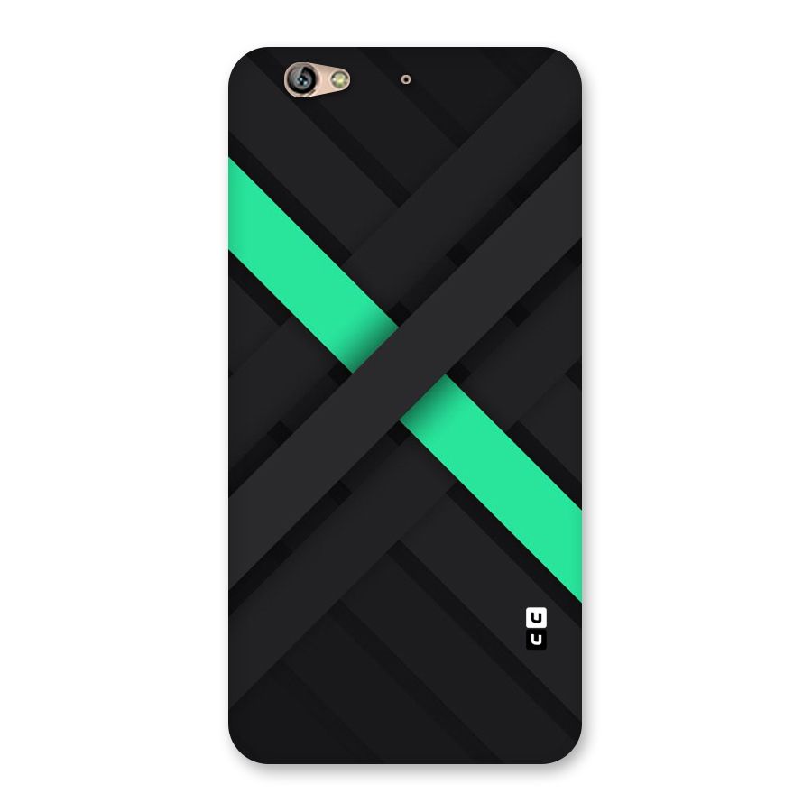 Green Stripe Diagonal Back Case for Gionee S6
