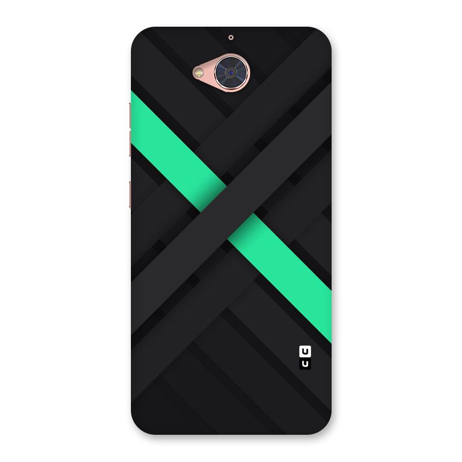 Green Stripe Diagonal Back Case for Gionee S6 Pro