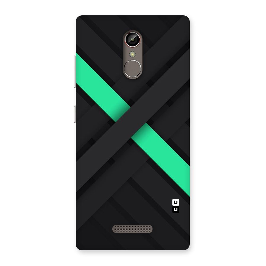 Green Stripe Diagonal Back Case for Gionee S6s