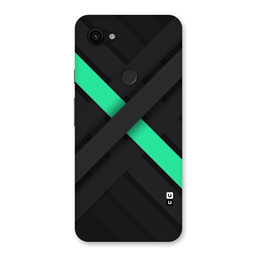 Green Stripe Diagonal Back Case for Google Pixel 3a XL