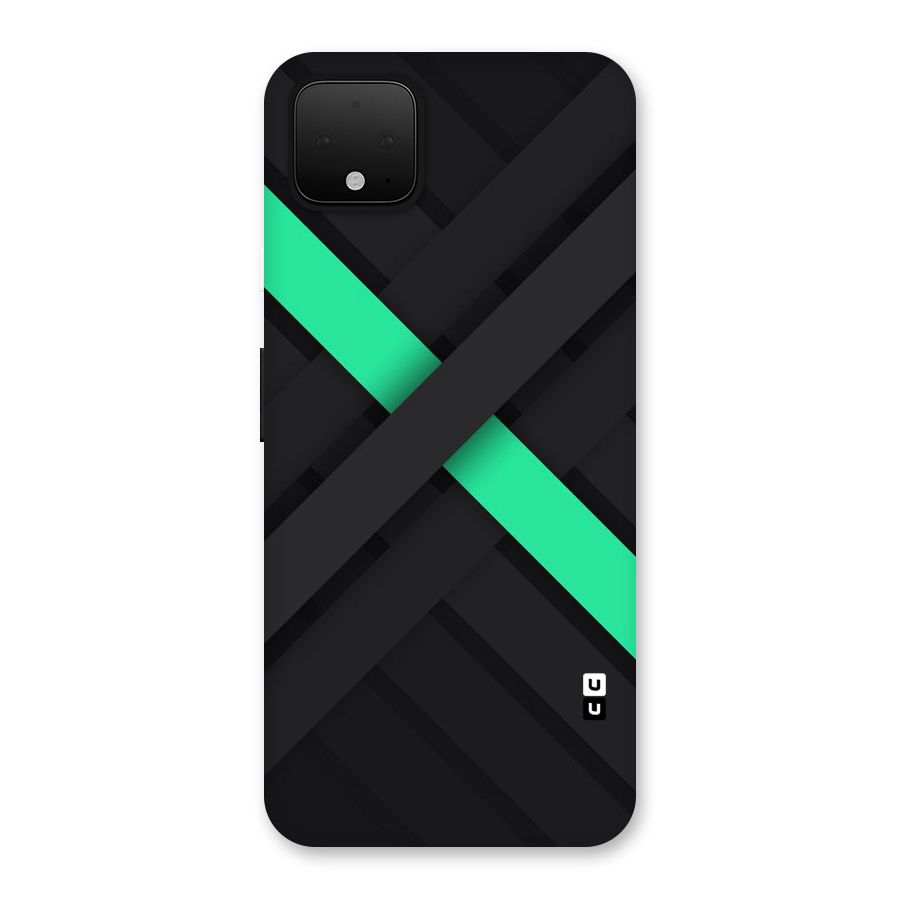 Green Stripe Diagonal Back Case for Google Pixel 4 XL
