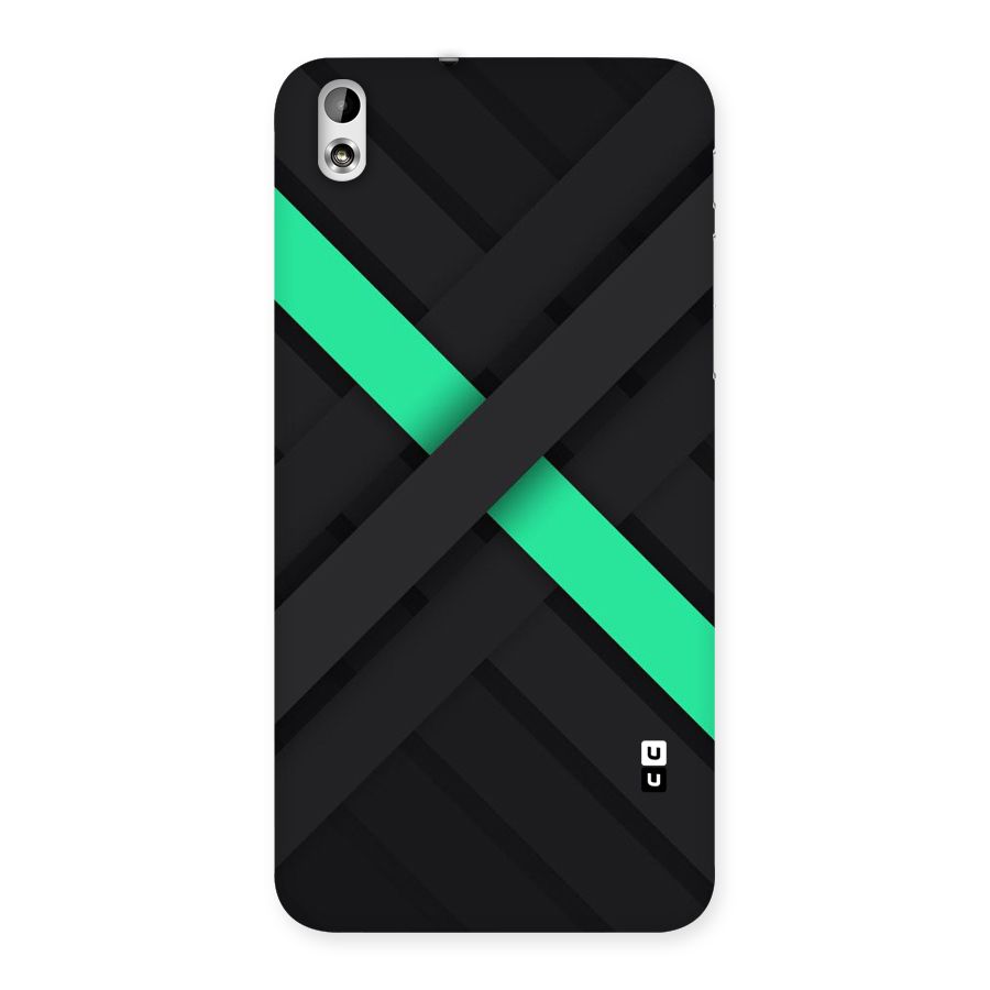 Green Stripe Diagonal Back Case for HTC Desire 816g