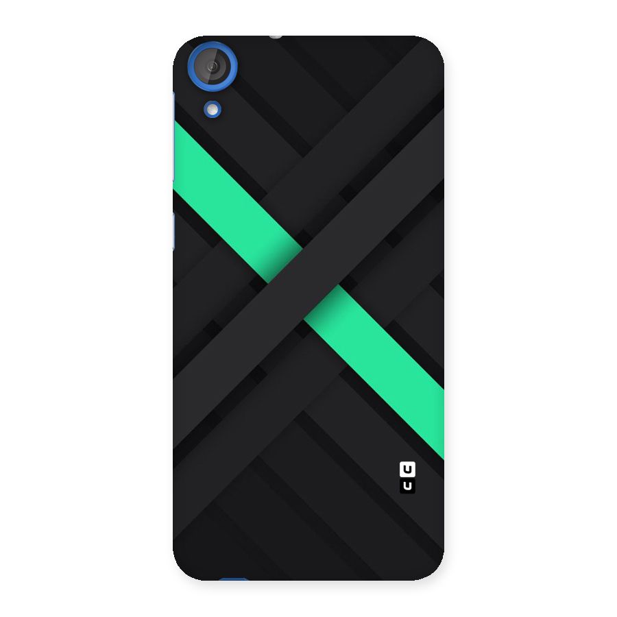 Green Stripe Diagonal Back Case for HTC Desire 820