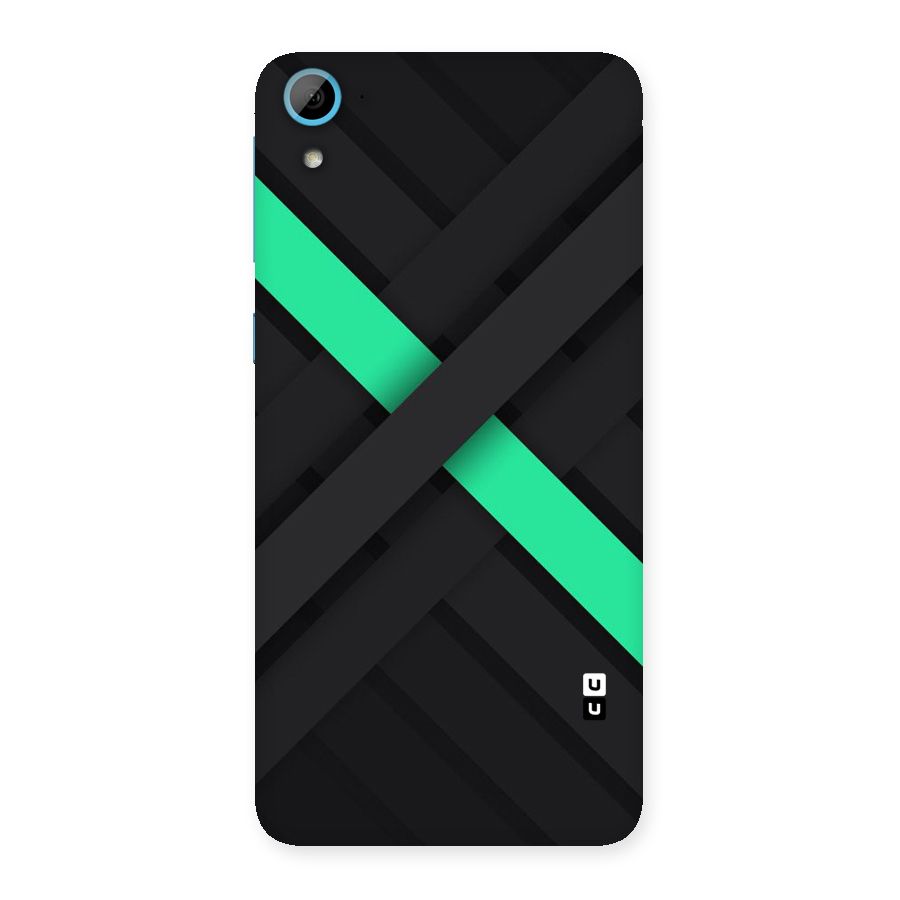 Green Stripe Diagonal Back Case for HTC Desire 826